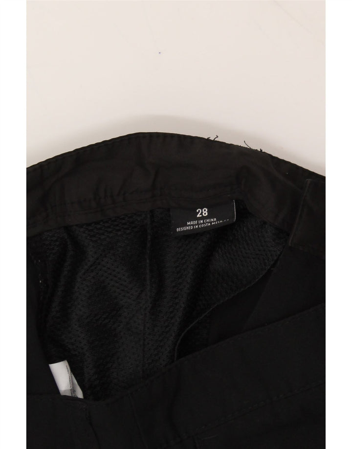 HURLEY Womens Chino Shorts W28 Medium Black Polyester Vintage Hurley and Second-Hand Hurley from Messina Hembry 