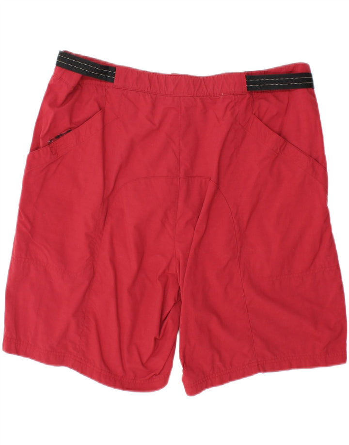 L.L.BEAN Mens Chino Shorts Large W38  Red Polyester Vintage L.L.Bean and Second-Hand L.L.Bean from Messina Hembry 
