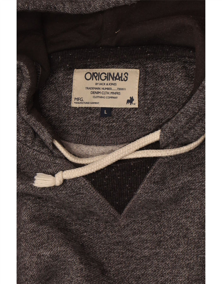 Jack & Jones Herre hættetrøje Jumper Large Grå Flecked