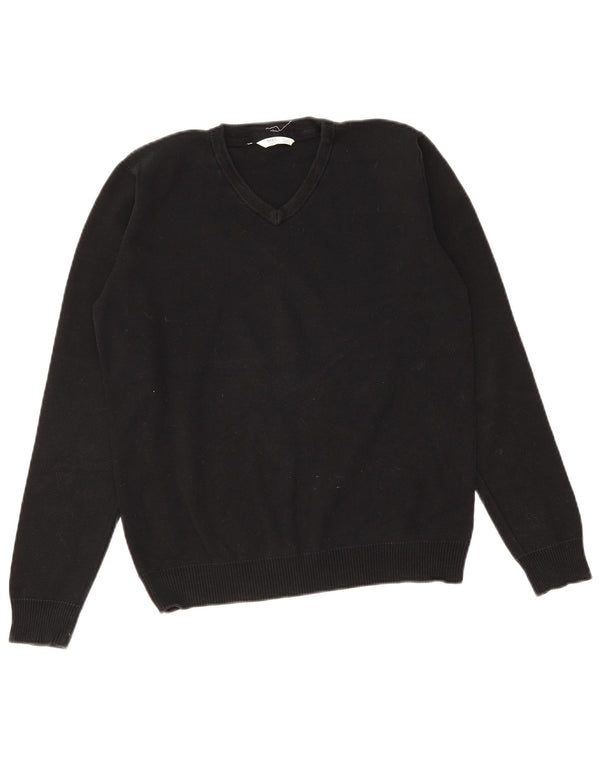 Marks & Spencer Boys V-hals sweater 14-15 år Sort bomuld