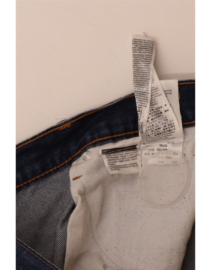 LEVI'S Herre 514 Straight Jeans W36 L29 Blå Bomuld