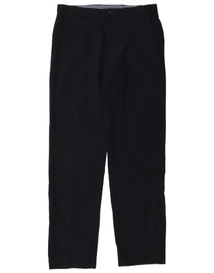 Marks & Spencer Herre Straight Regular Suit Bukser W34 L33 Navy Blue