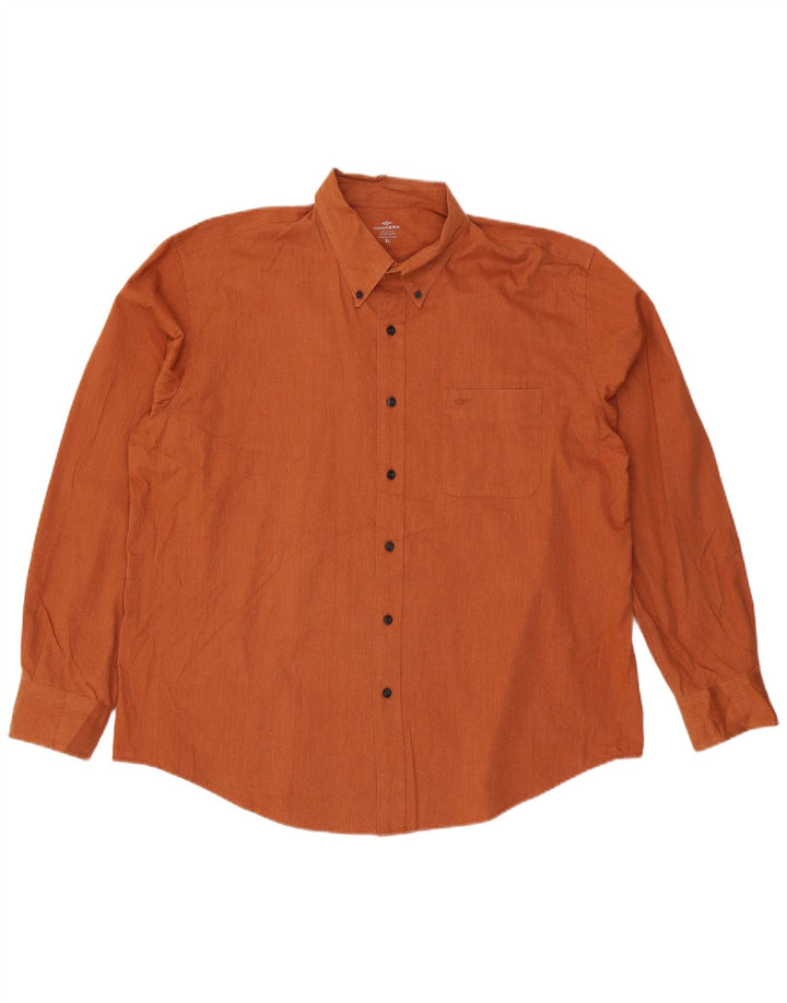 DOCKERS Herreskjorte XL Orange Bomuld