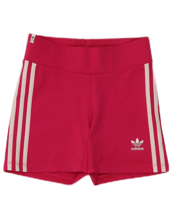 Adidas Womens Sports Shorts UK 8 Small Pink Polyester Sports