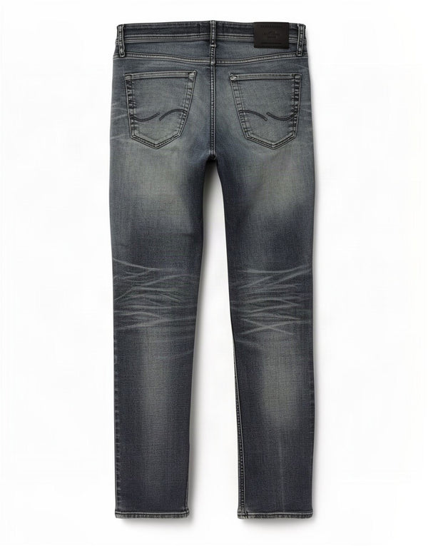Jack & Jones Herre GLENN Distressed Slim Jeans W30 L32 Blå Bomuld