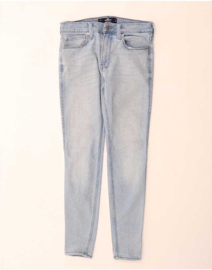 HOLLISTER Herre Super Skinny Jeans W31 L30 Blå Bomuld