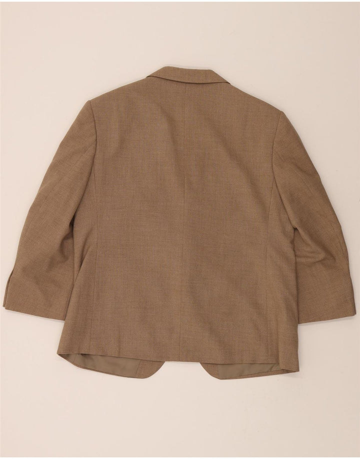 BUSCHFORT EXQUISIT Mens 2 Button Blazer Jacket UK 38 Medium Brown Vintage Buschfort Exquisit and Second-Hand Buschfort Exquisit from Messina Hembry 