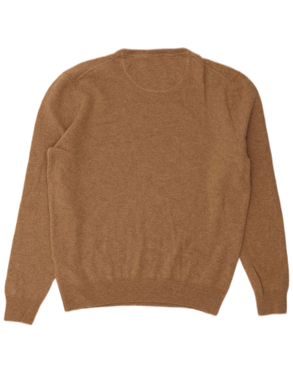 Fynch Hatton Herre Crew Neck Jumper Sweater XL Brun Merinould