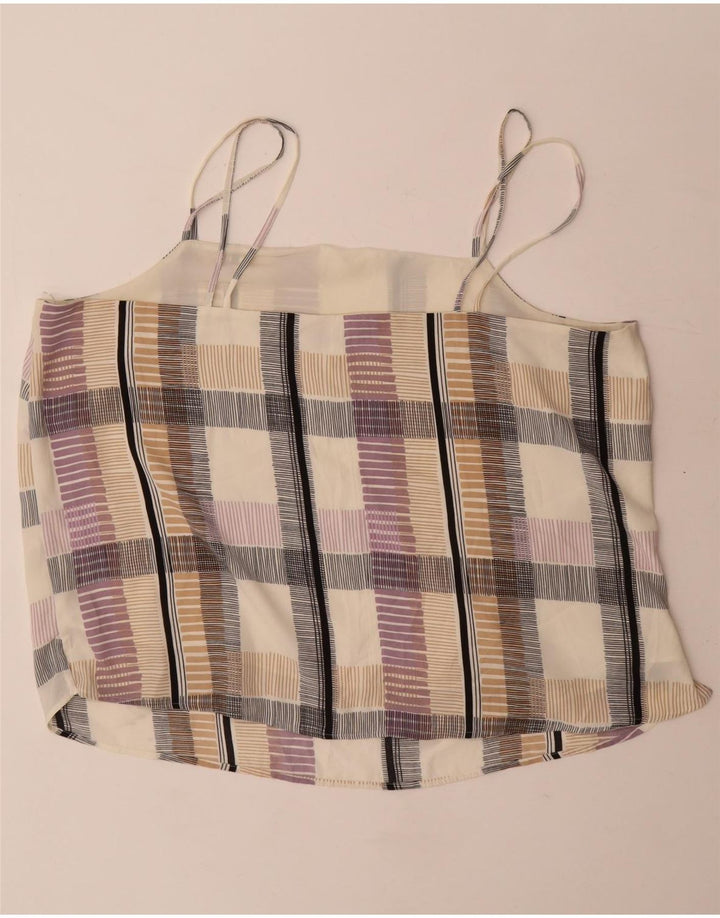 Marks & Spencer Dame Crop Cami Top UK 22 3XL Beige ternet polyester