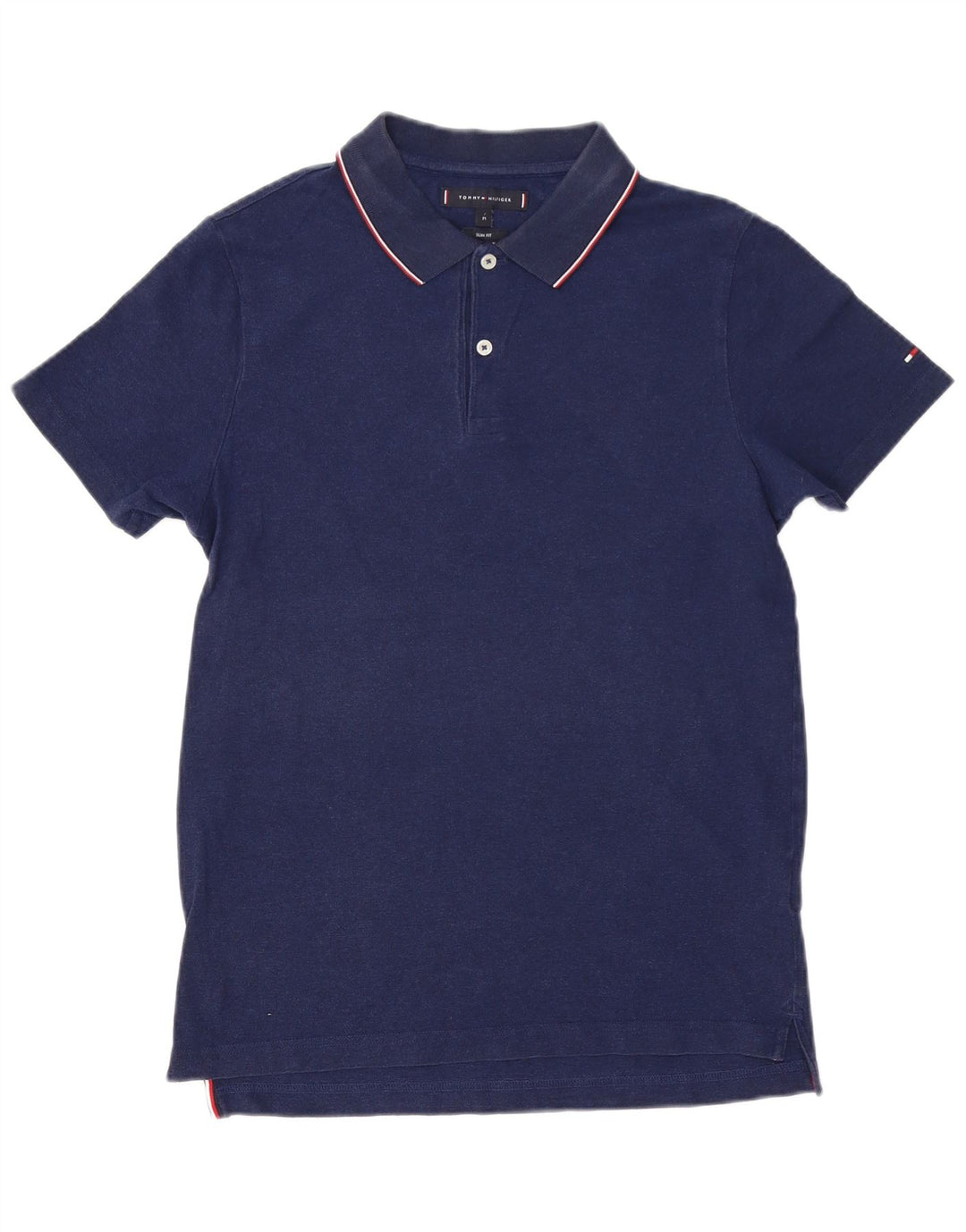 TOMMY HILFIGER Slim Fit poloshirt til mænd Medium marineblå bomuld