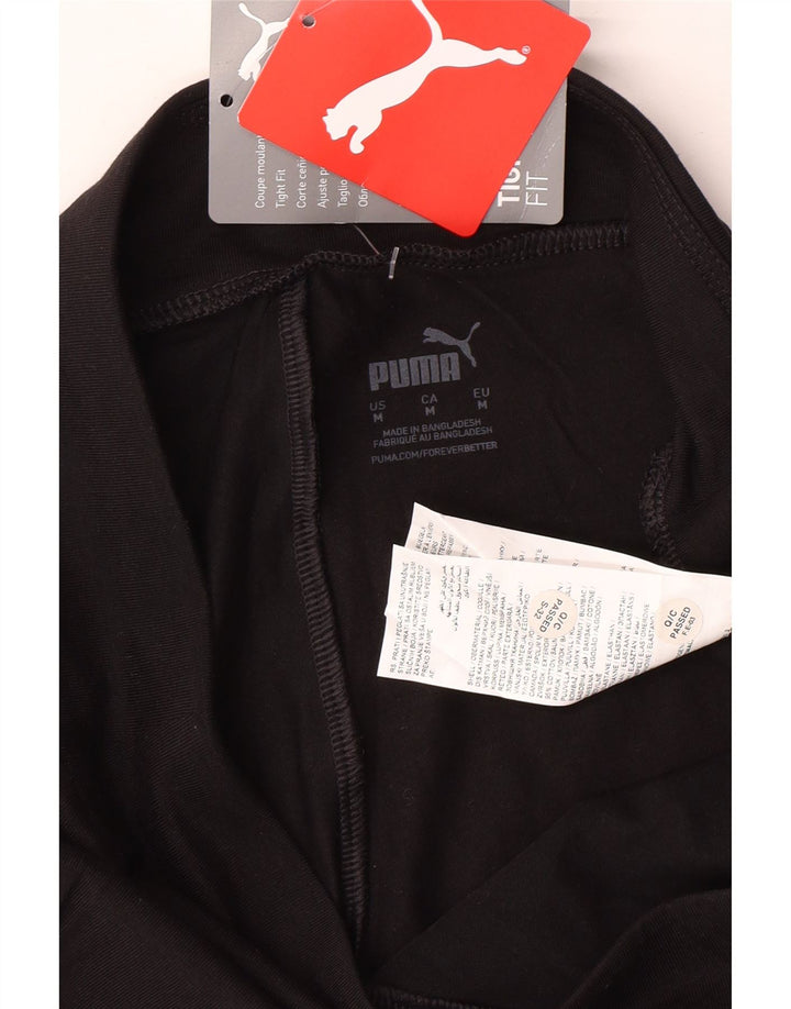 PUMA Grafiske Leggings til kvinder UK 12 Medium Sort Bomuld