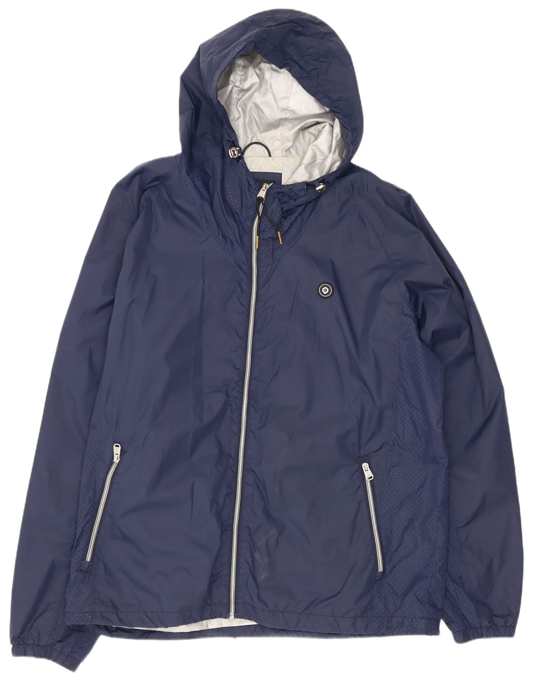 Jack & Jones Regnjakke med hætte til mænd UK 44 2XL Navy Blue