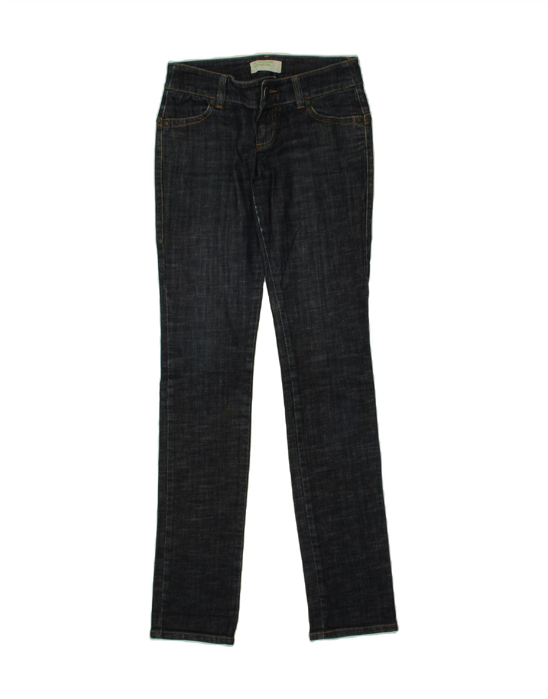 BENETTON Womens Skinny Jeans W28 L32 Navy Blue Vintage Benetton and Second-Hand Benetton from Messina Hembry 
