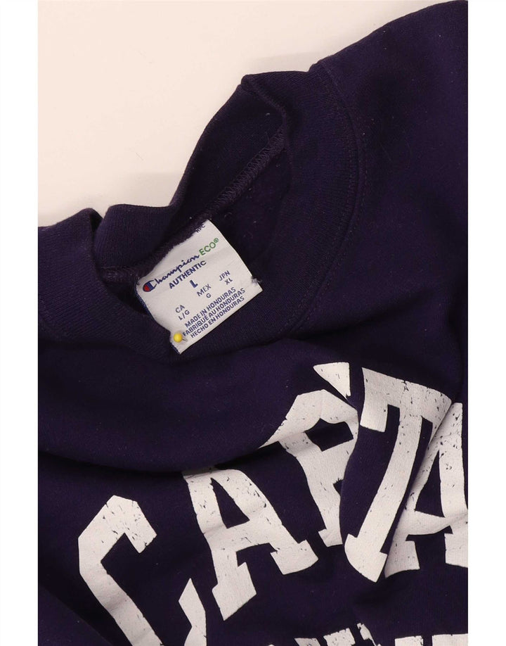 Champion Herre Grafisk Sweatshirt Jumper Stor Lilla