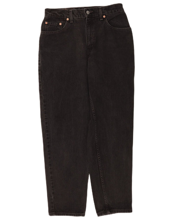 Levi's Womens 550 højtaljede koniske jeans US 8 Medium W26 L28 Sort
