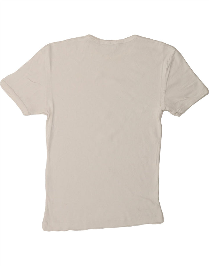 ZARA Womens T-Shirt Top UK 14 Medium White Vintage Zara and Second-Hand Zara from Messina Hembry 