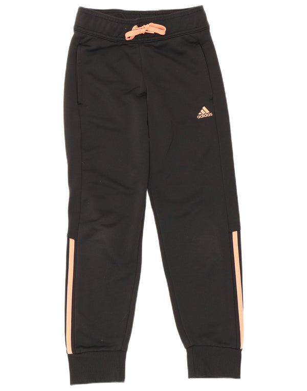 Adidas Piger Træningsdragt Bukser Joggers 9-10 År Sort Polyester