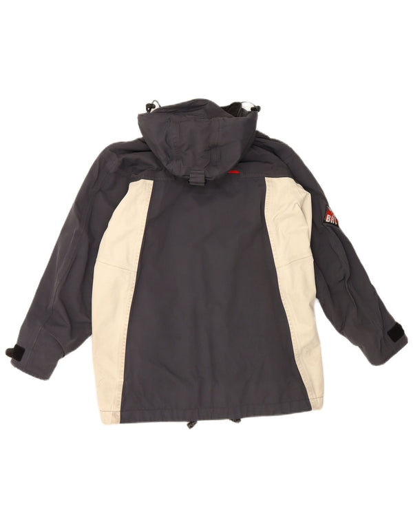Musto Boys Hooded Waterproof Jacket 9-10 Years Black Colourblock