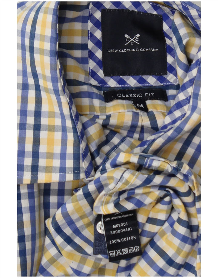 Crew Clothing Herre Classic Fit skjorte Medium Blue Ternet Bomuld