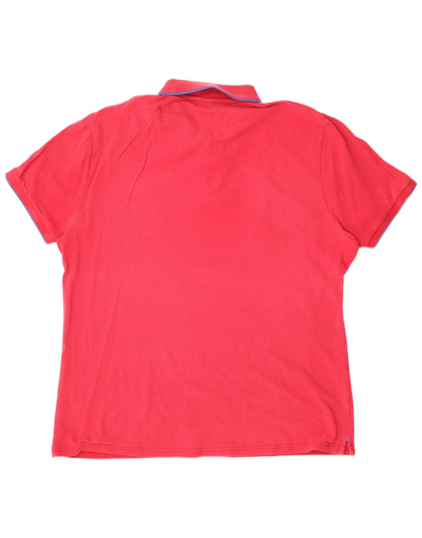 North Sails Mens Polo Shirt 2XL Pink Cotton