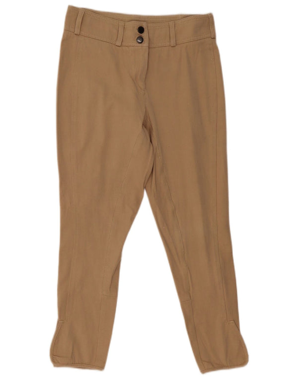 Barbour Dame Slim Casual Bukser UK 10 Small W30 L26 Beige Bomuld