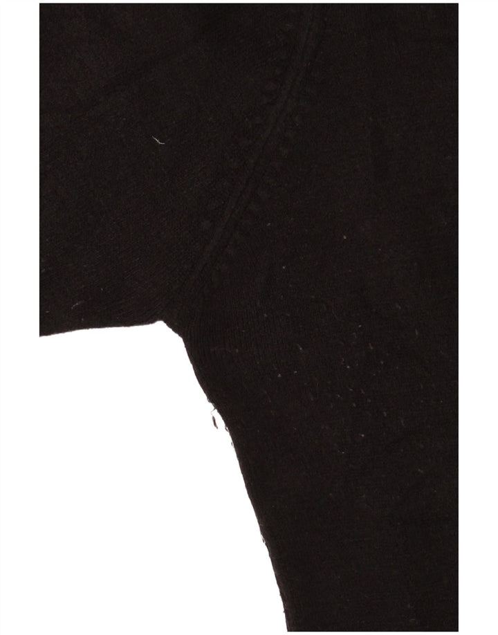 Essentials Dame Roll Neck Jumper Sweater UK 14 Medium Sort Akryl