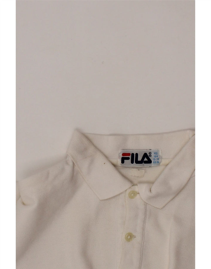 FILA drenge poloshirt 13-14 år hvid