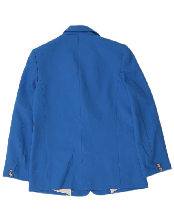 Zara Dame 2-knaps oversize blazerjakke UK 6 XS Blå