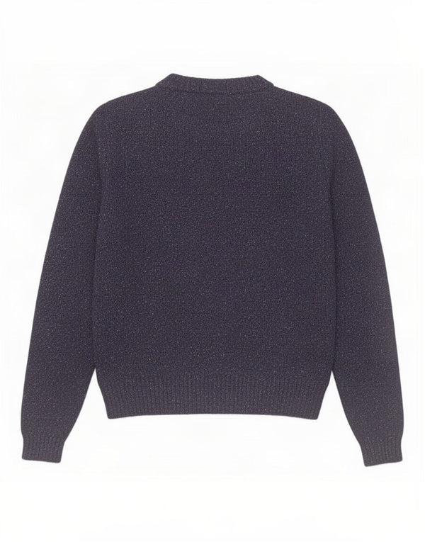 Gant Dame Boat Neck Jumper Sweater UK 18 XL Marineblå Flecked Alpaca Uld