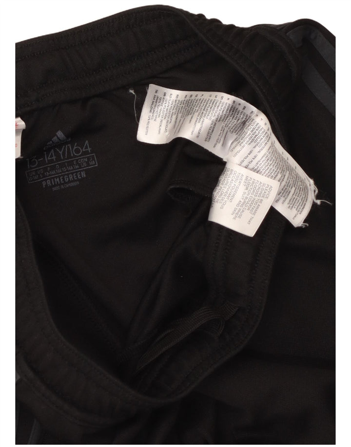 Adidas Drenge Træningsdragt Bukser 13-14 År Sort Polyester