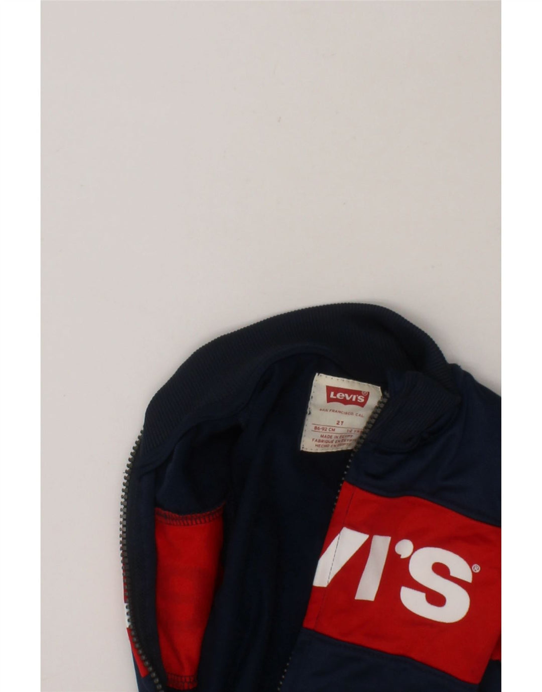 LEVI'S Baby Boys Tracksuit Top Jacket 18-24 Months Navy Blue Colourblock Vintage Levi's and Second-Hand Levi's from Messina Hembry 