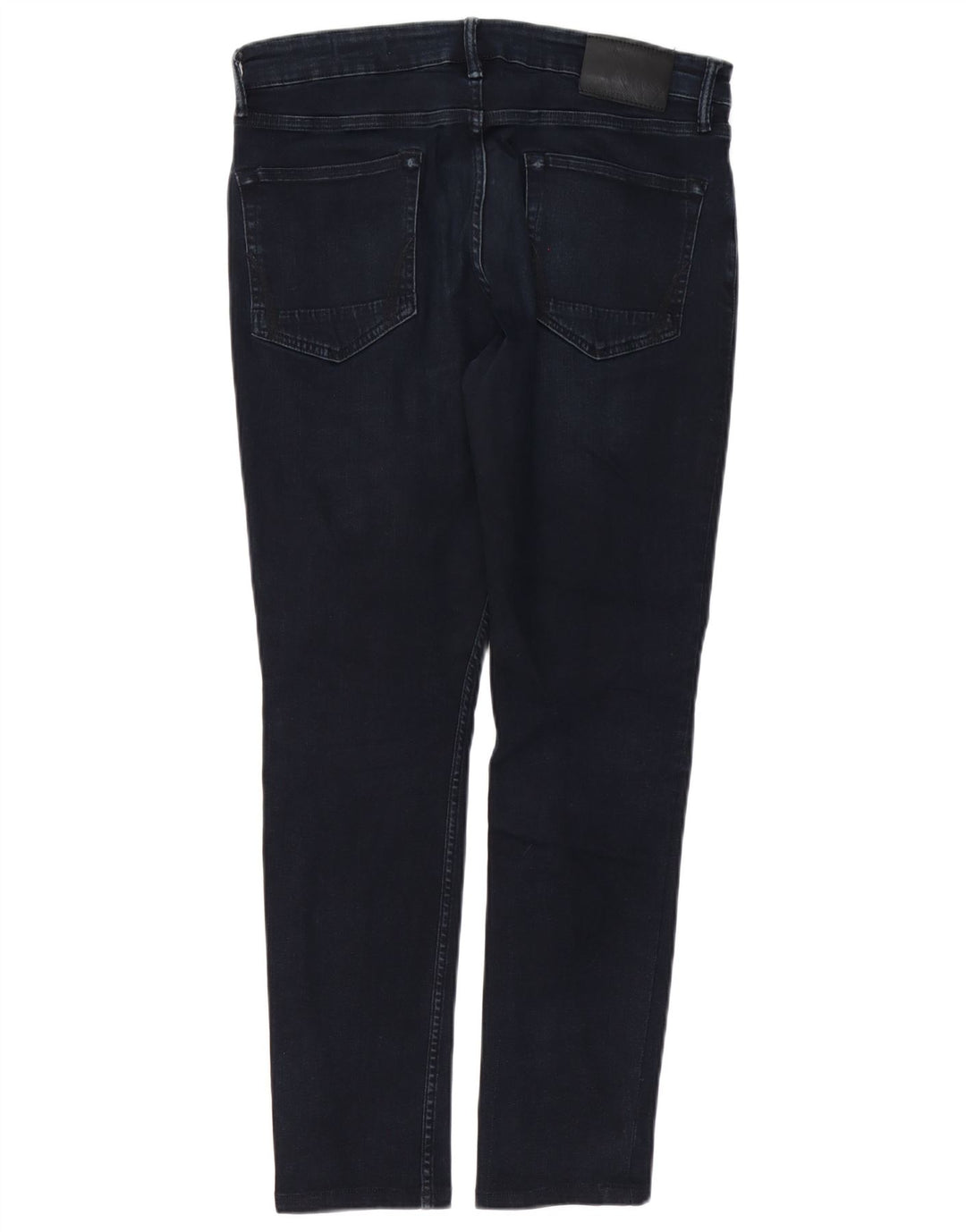 ALL SAINTS Herre Cigarette Slim Jeans W32 L29 Marineblå Bomuld