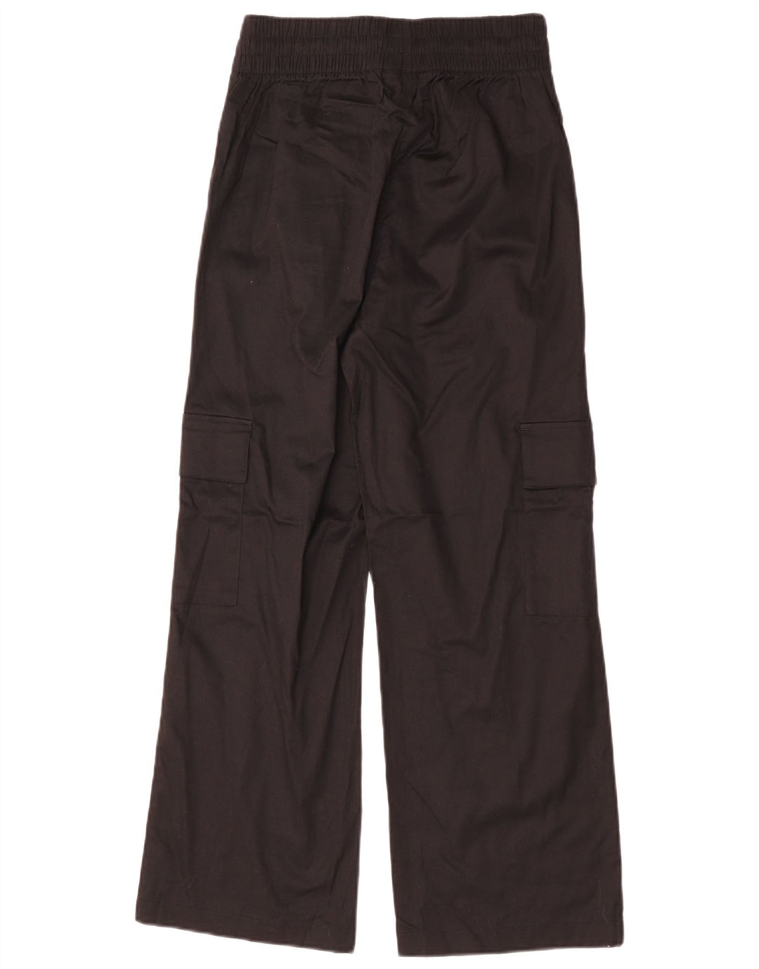 ADIDAS højtaljede Cargo-bukser til kvinder UK 8/10 Small W25 L28 Sort