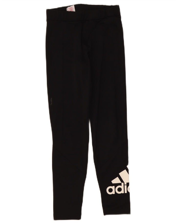 Adidas piger grafiske leggings 11-12 år sort polyester