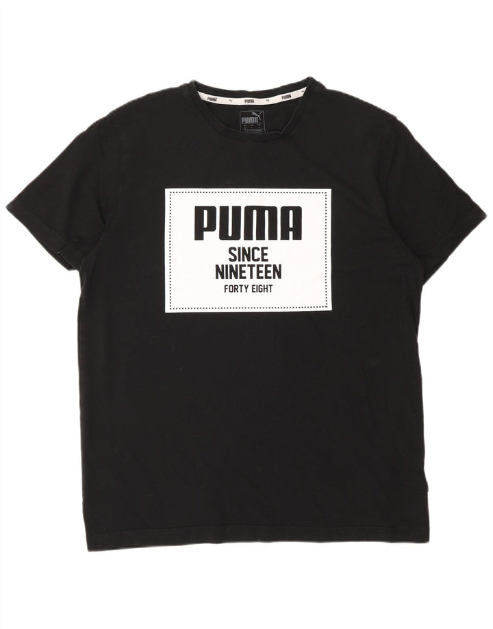 PUMA Herre grafisk T-shirt Top Medium Sort