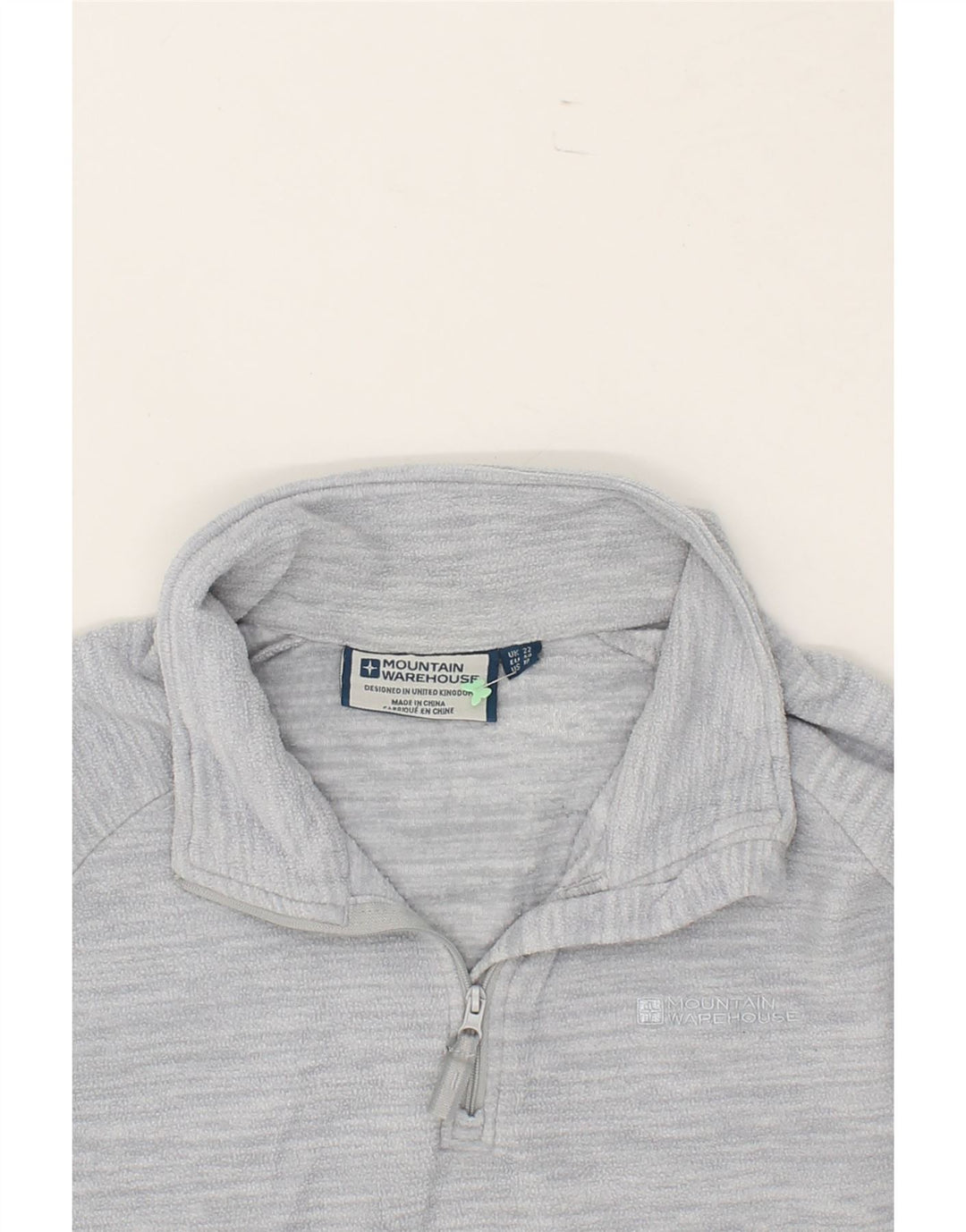 MOUNTAIN WAREHOUSE Womens Zip Neck Fleece Jumper UK 22 3XL Grey Polyester Vintage Mountain Warehouse and Second-Hand Mountain Warehouse from Messina Hembry 