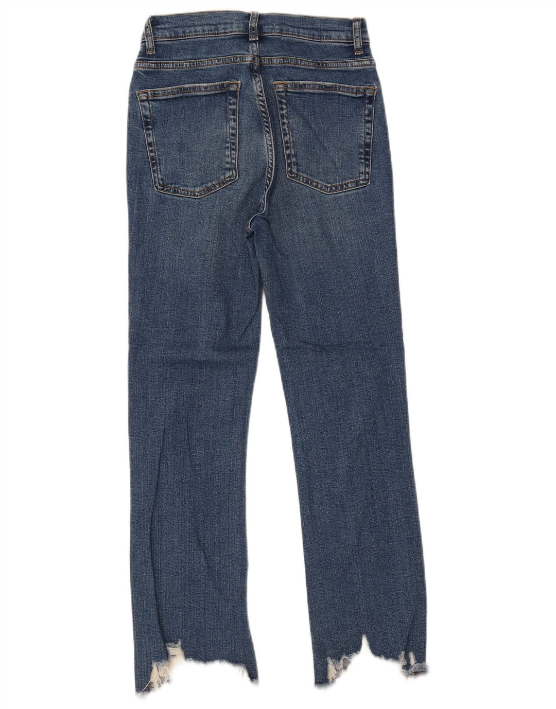 ZARA Dame Bootcut Jeans EU 34 2XS W24 L26 Blå