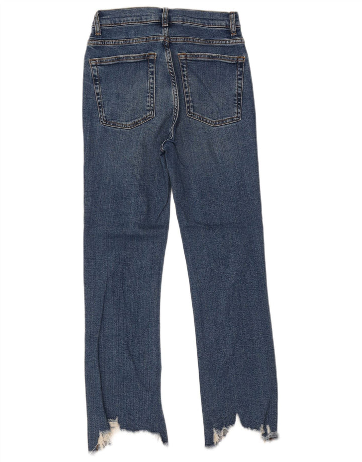 ZARA Dame Bootcut Jeans EU 34 2XS W24 L26 Blå