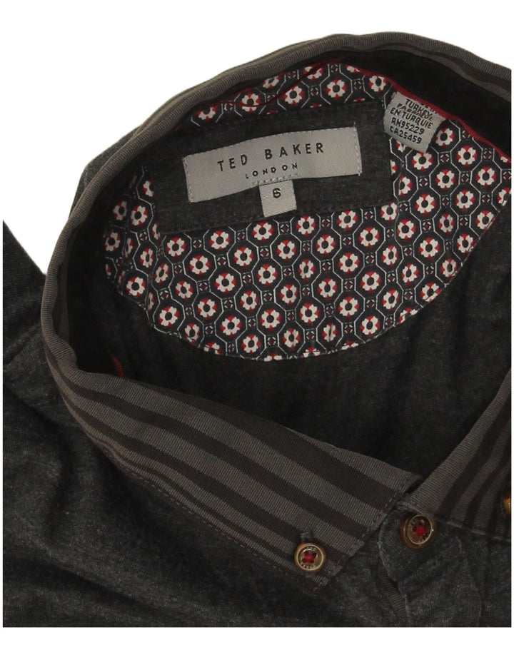 Ted Baker Herre poloskjorte str. 6 2XL Grå polyester