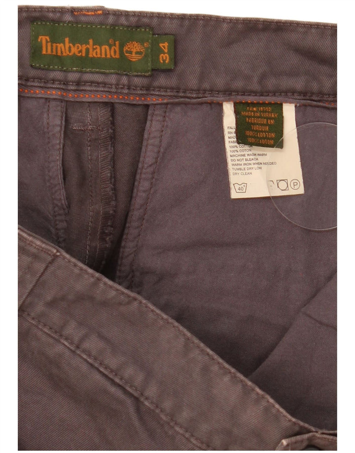 Timberland Straight Cargo bukser til mænd W34 L33 Grå bomuld