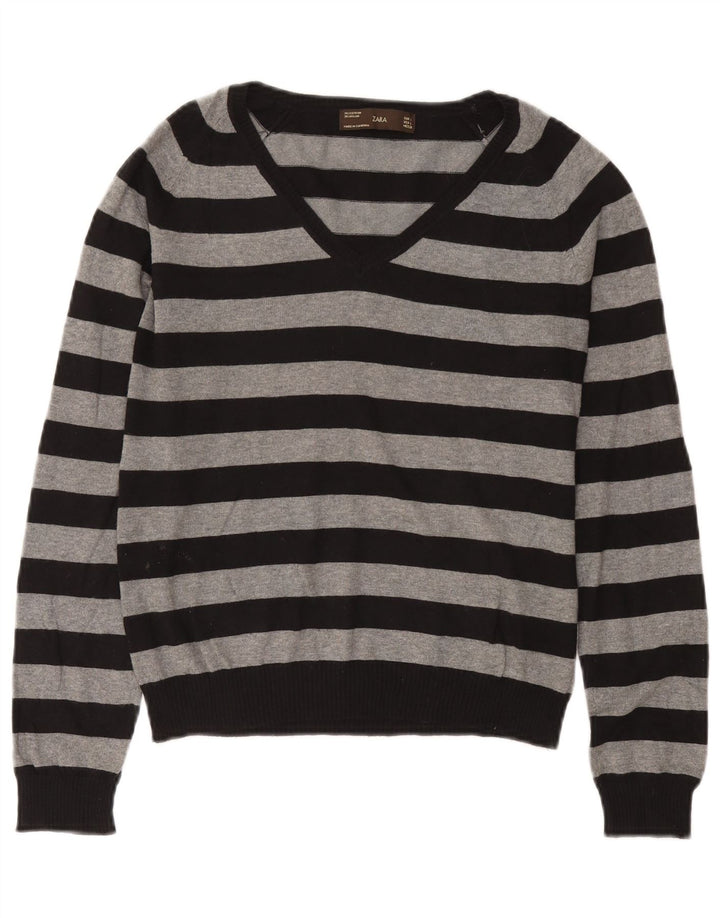 Zara Dame V-hals sweater UK 14 Large Sort