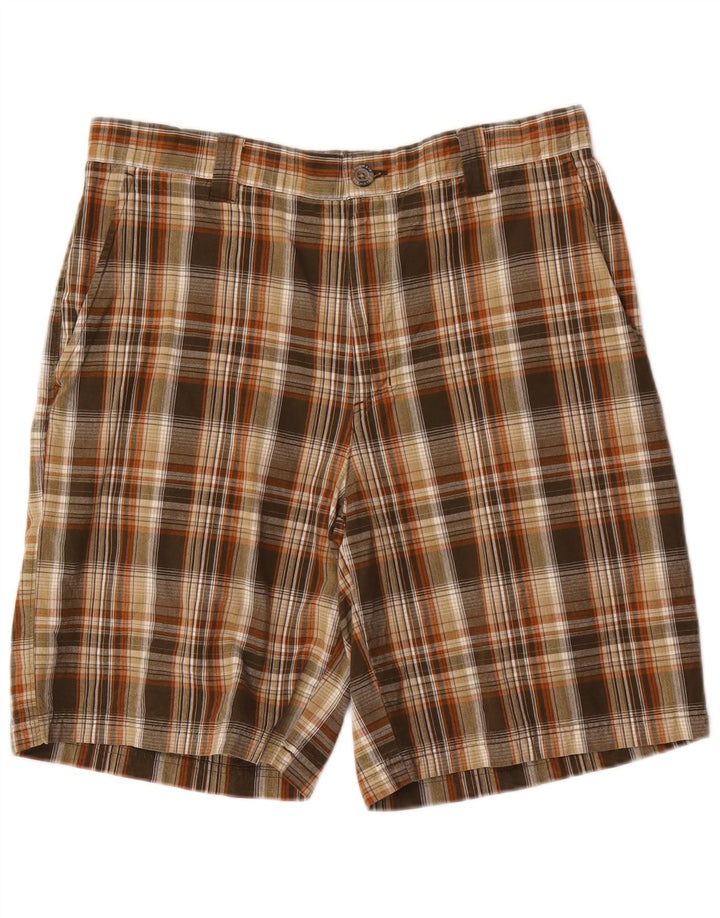 Columbia Herre Chino Shorts W34 Stor brun ternet bomuld