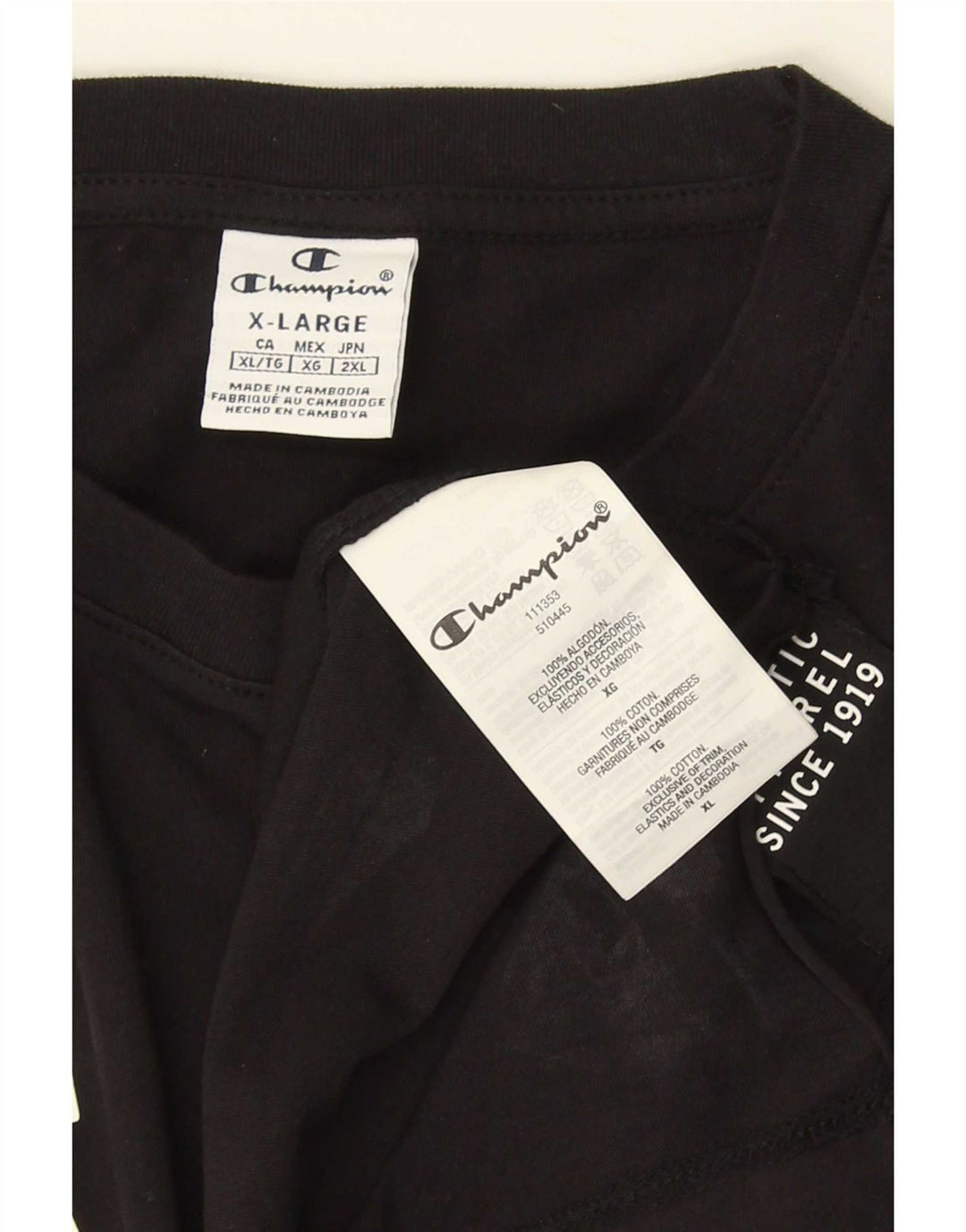 Champion Herre Grafisk Vest Top XL Sort Bomuld