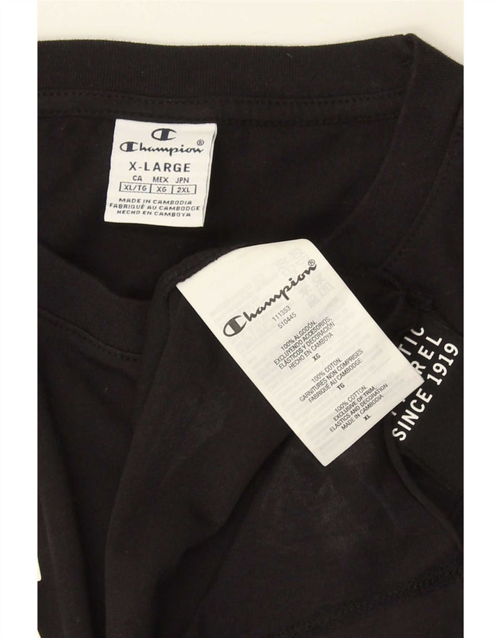 Champion Herre Grafisk Vest Top XL Sort Bomuld