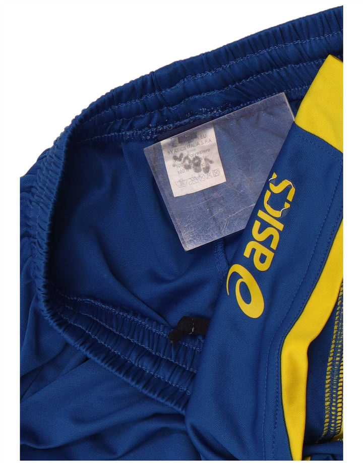 Asics Boys Sports Shorts 11-12 år Large Blue Colourblock Polyester