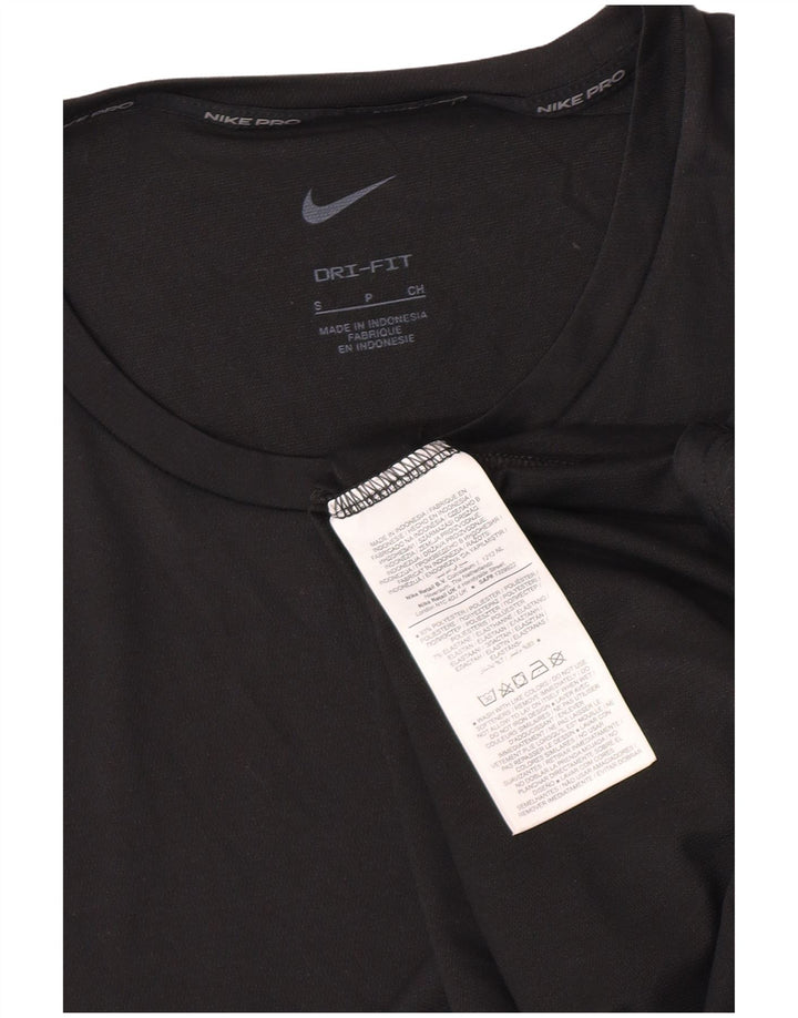 Nike herre Dri Fit T-shirt top lille sort polyester