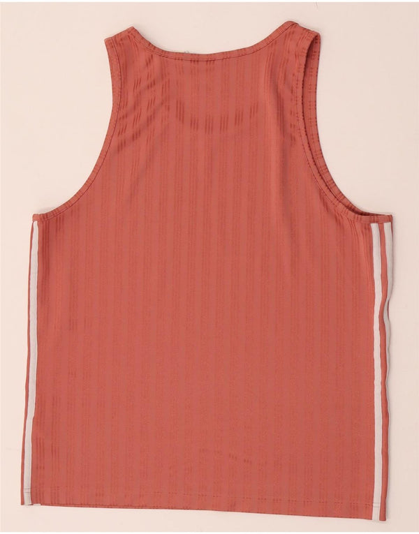 Adidas Herrevest Top Medium Orange Stribet Polyester