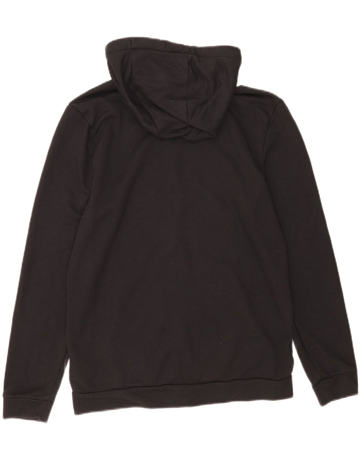 Nike Herre Dri Fit Hættetrøje med lynlås, lille sort polyester