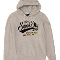 Superdry grafisk hættetrøje til kvinder UK 12 mellemgrå polyester
