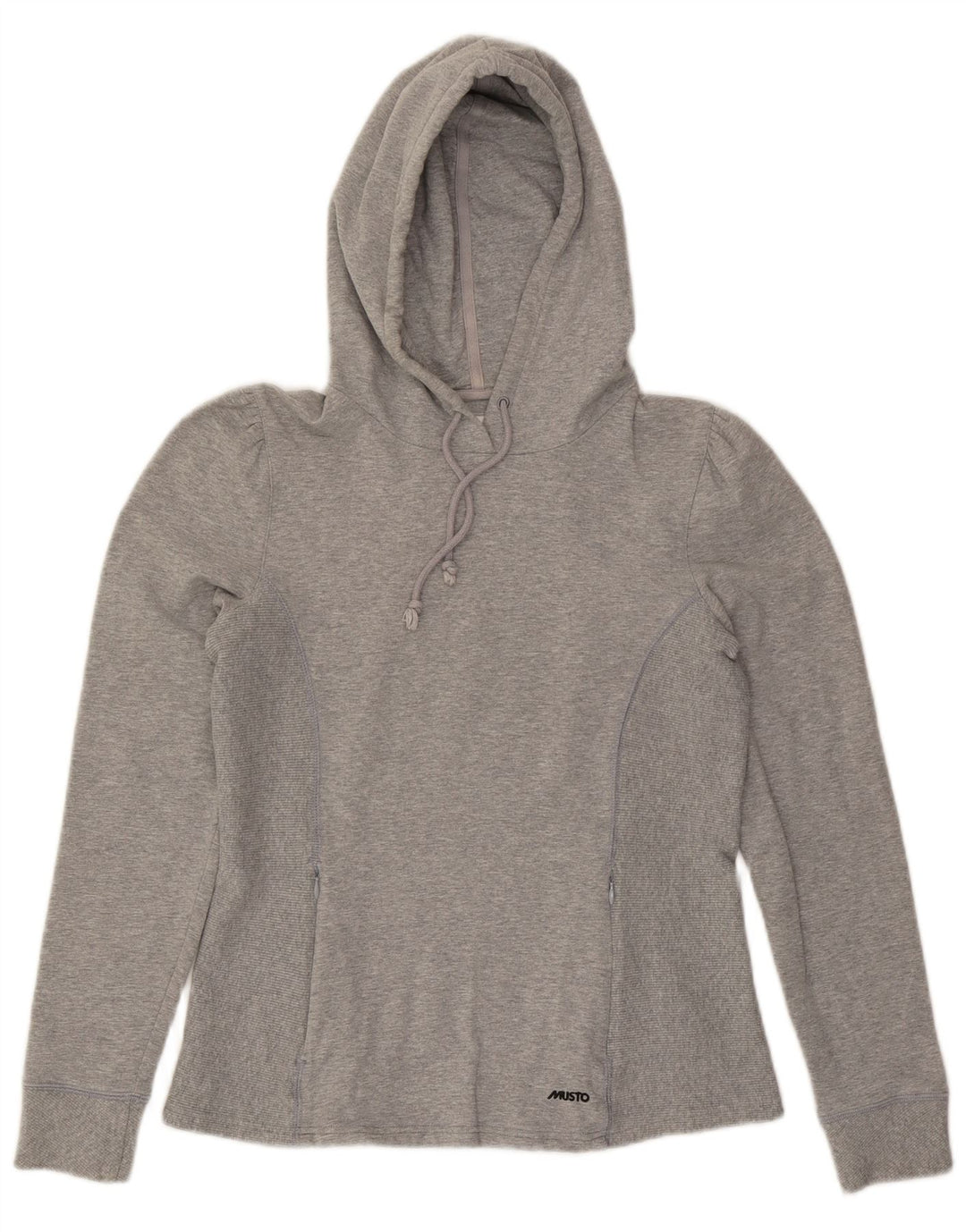 Musto Dame Hoodie Jumper UK 10 Small Grå Bomuld